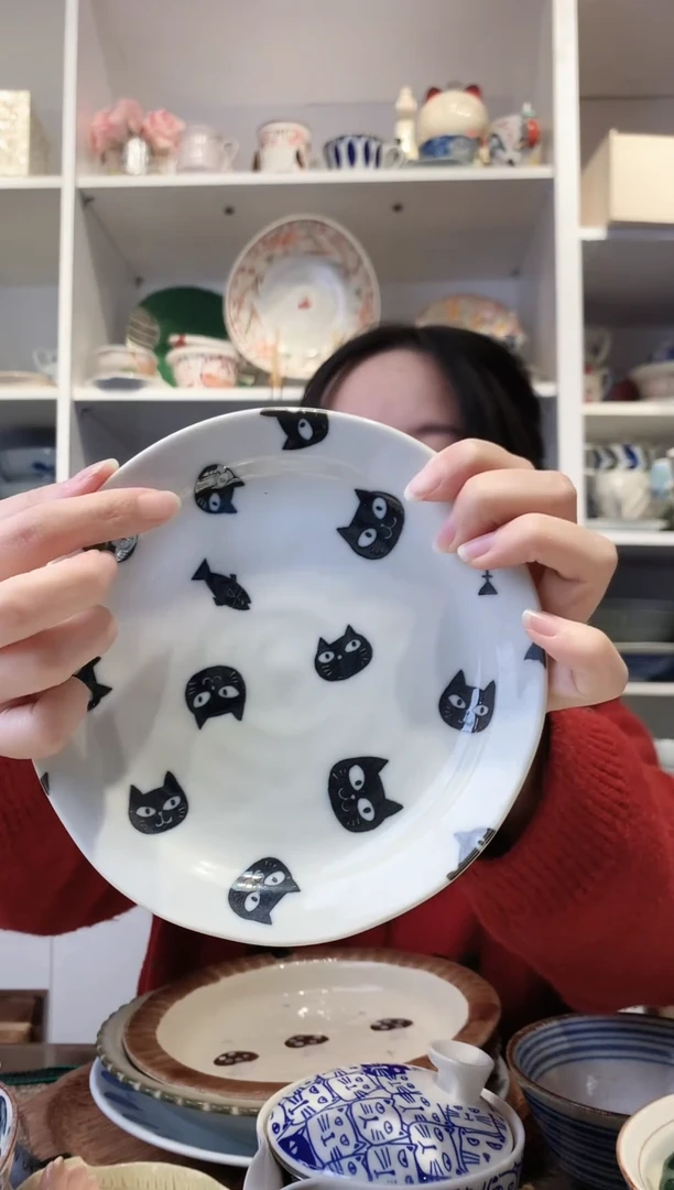 陶瓷【微瑕】黑猫警长小盘16cm