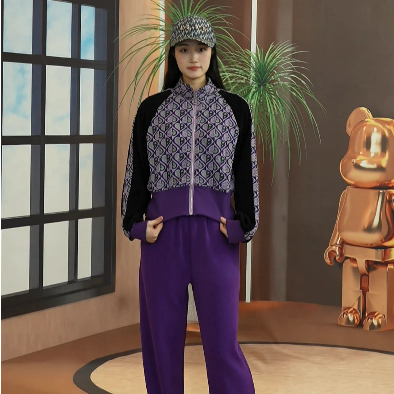 【78】春款潮流上新套装运动休闲男女同款蝴蝶时尚宽松套装