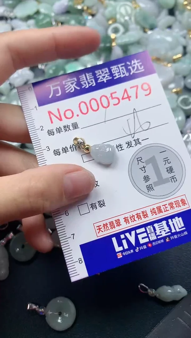 吊坠(不含链)未镶嵌翡翠5479