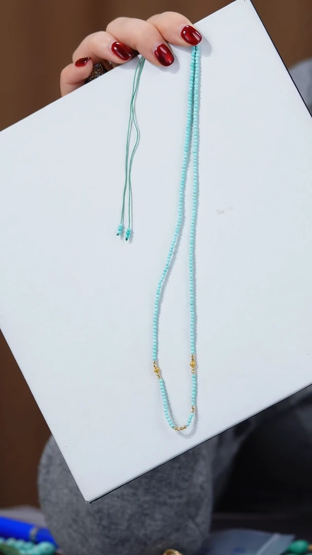 【闪购商品】绿松石项链18K金镶嵌1