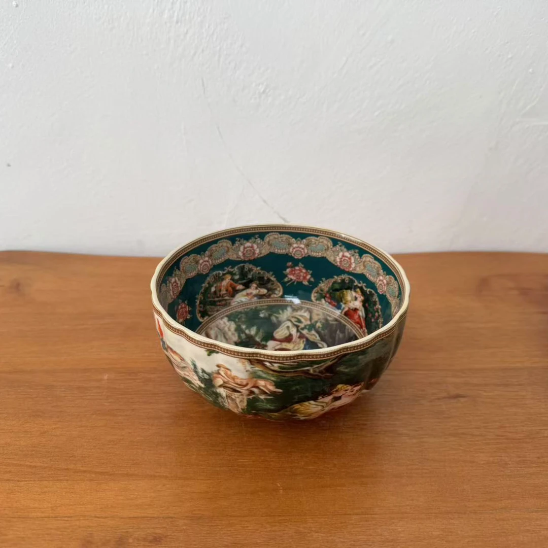 欧洲名画罗密欧与朱丽叶系列釉中彩6英寸碗069