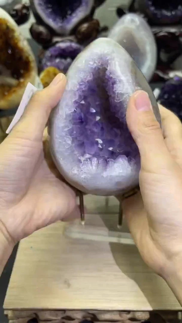 未镶嵌大型摆件（非配饰）紫晶215号龙蛋