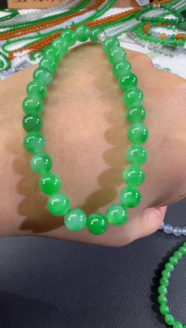 18K金镶嵌手串翡翠A271|69800