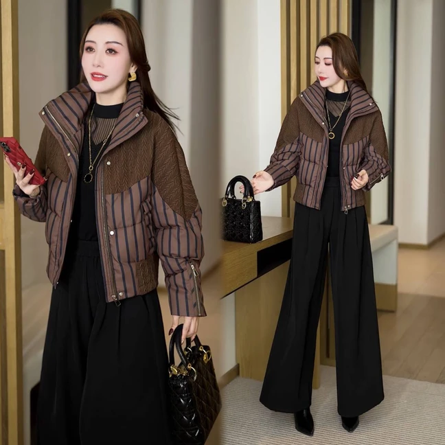 冬天棉服爆款2025新款冬季夹棉流行外套女洋气短款加厚保暖小棉袄