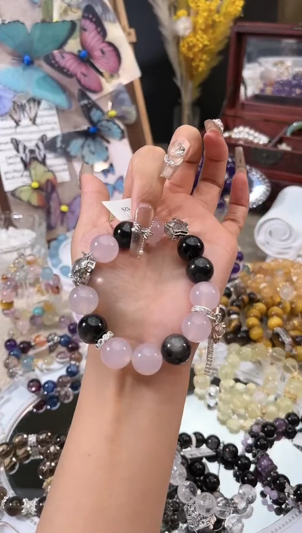 【闪购商品】水晶手链未镶嵌多样性发货颜色微差发其一