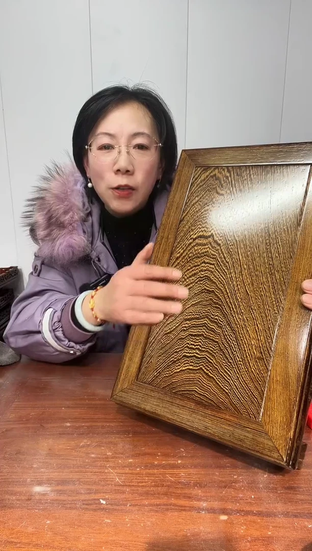 木。**顺处理鸡翅木长方底座 40*24*11