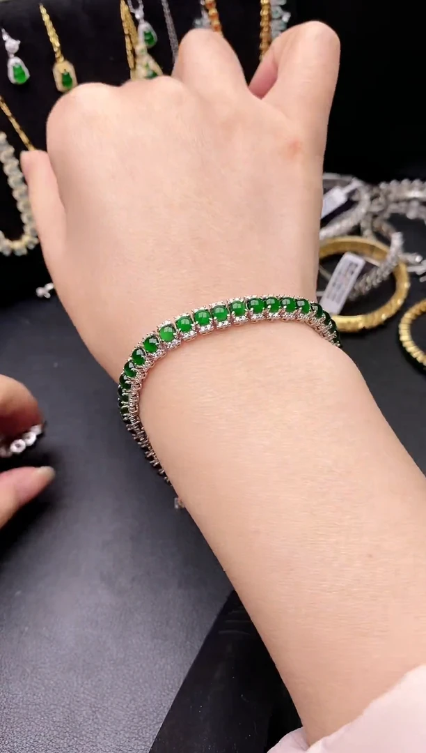 银S925镶嵌戒指翡翠娟*111111111