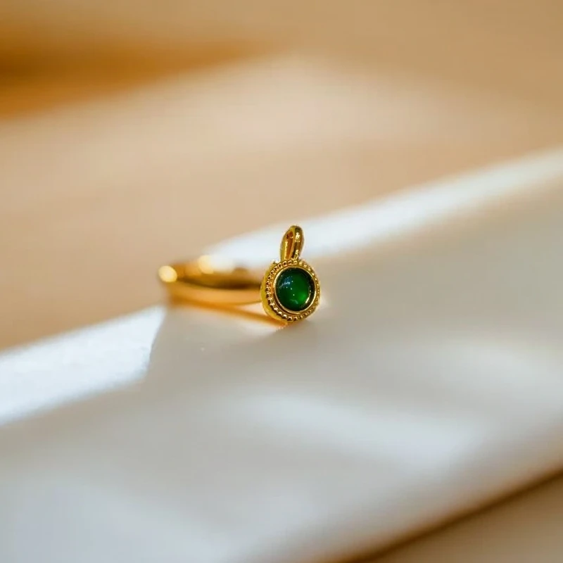 【SG】18K翡翠泡泡吊坠 赠链