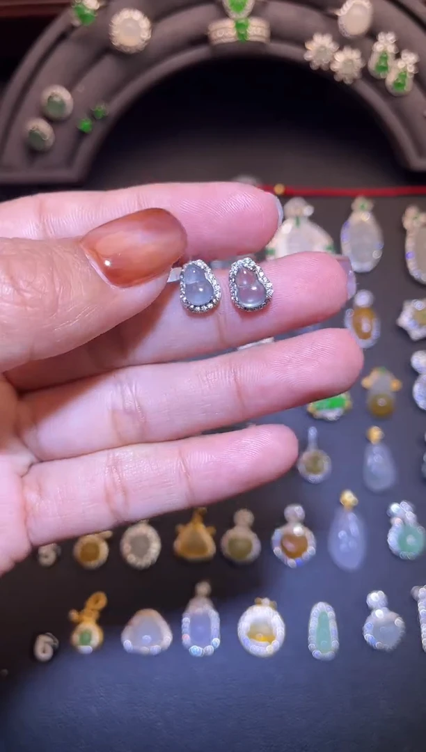 吊坠(不含链)银S925镶嵌翡翠1