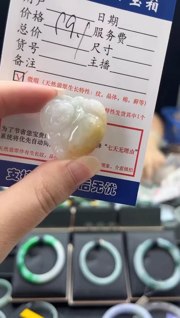 翡翠未镶嵌颈饰0650442995