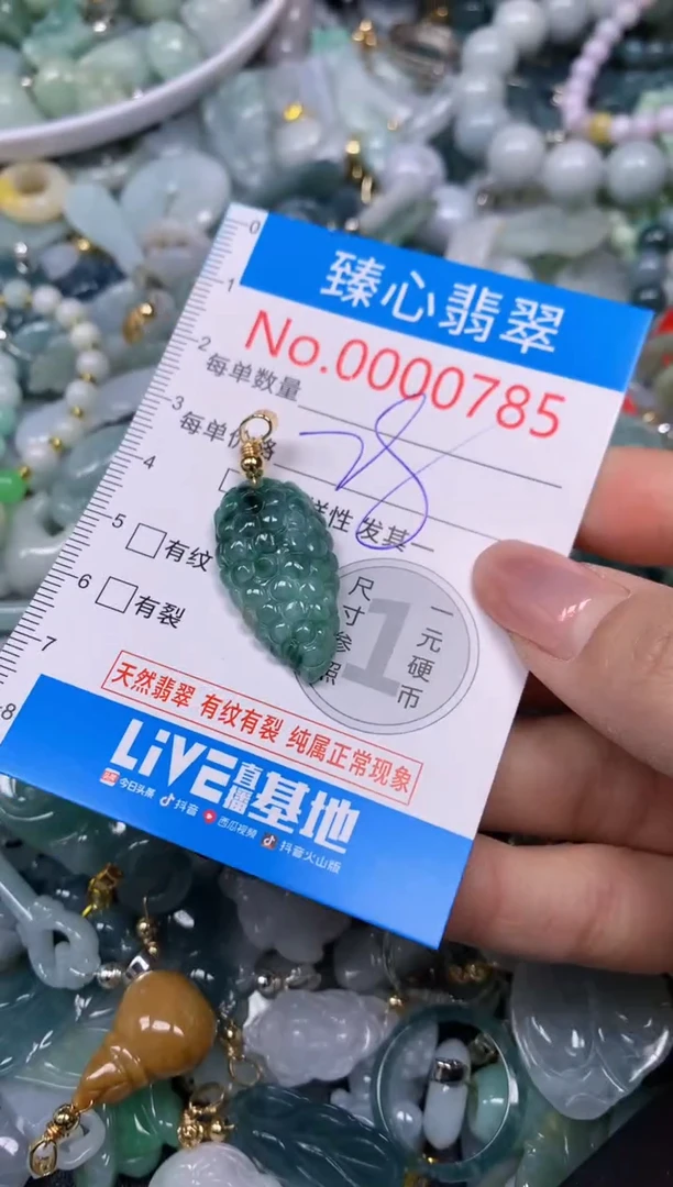 【闪购商品】翡翠颈饰未镶嵌含绳000785