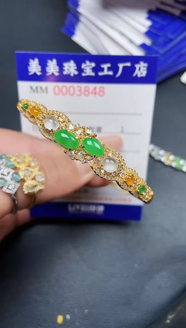 【闪购商品】翡翠颈饰银S925镶嵌3848