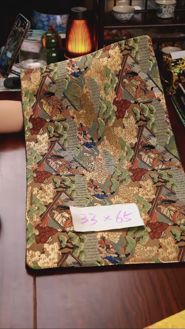 【福利西阵织梦浮桥双面】中国风干泡织锦茶席33*65