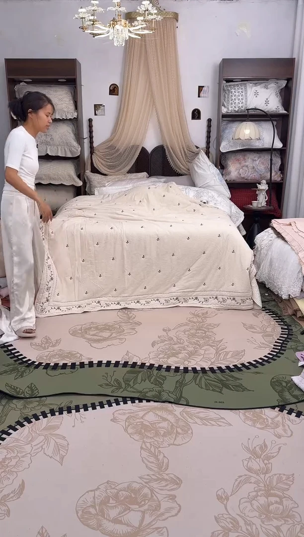 棉麻摩尔庄园200*230多功能被套微瑕