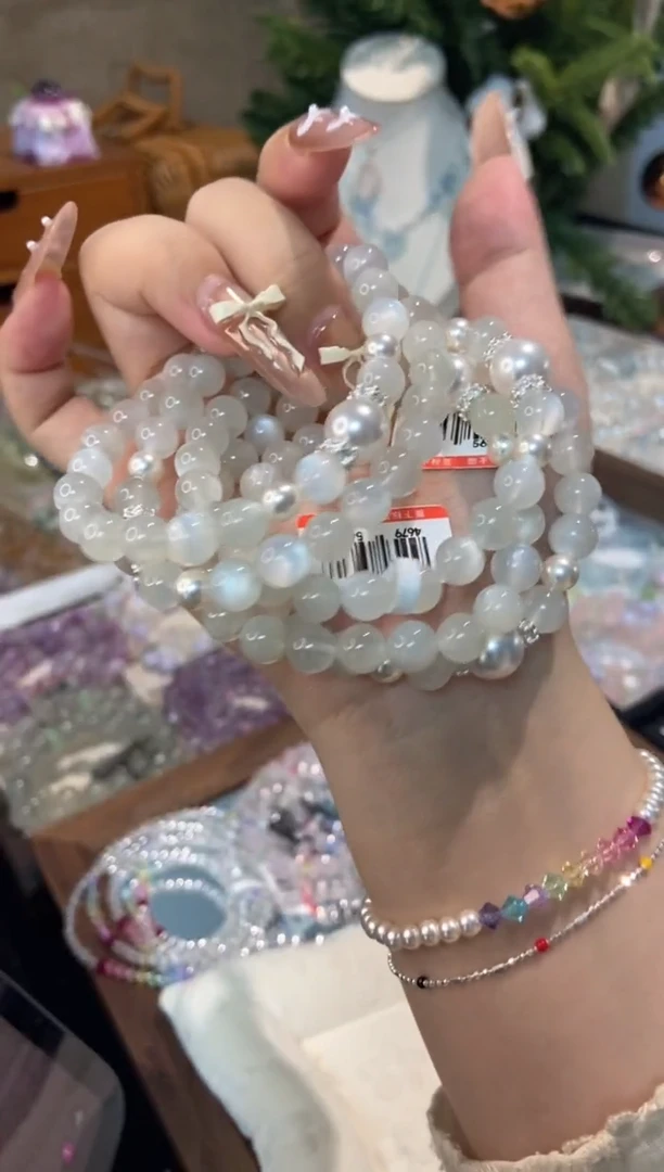 未镶嵌手串水晶孤品捡漏均匀瑕疵介意勿拍