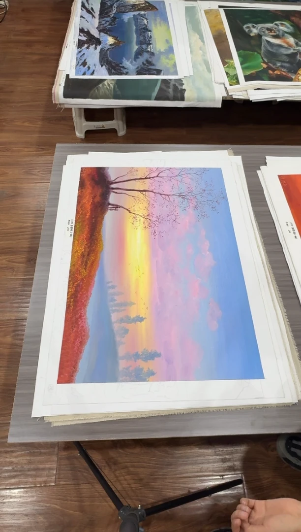 油画【77号】约90*60丨朝鲜原创纯手绘孤品油画丨顺丰包邮