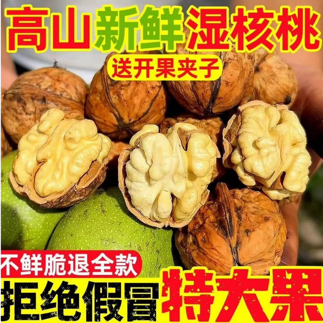 2025年鲜核桃新鲜发货新鲜核桃鲜核桃顺丰包邮