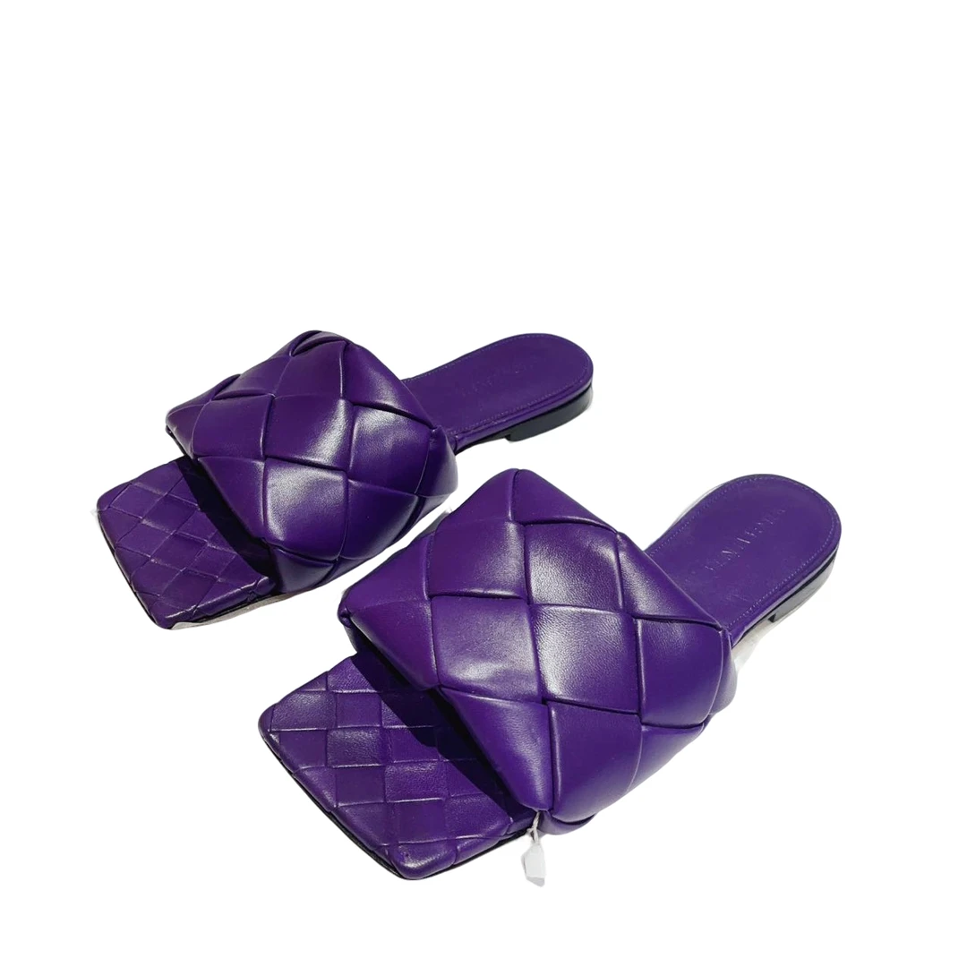 99新 BOTTEGA VENETA/葆蝶家 蔚蓝/凉鞋/35.5码/QZ531R991