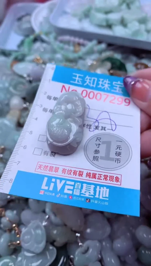 翡翠未镶嵌吊坠(不含链)7299