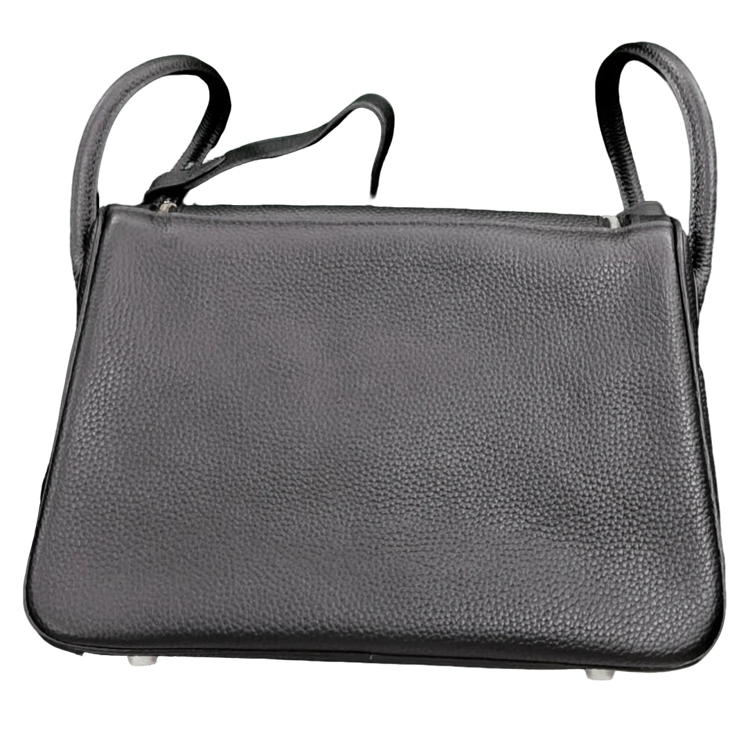 TOLEX2025新款手工时尚手提百搭真皮女包大森黑色25cm