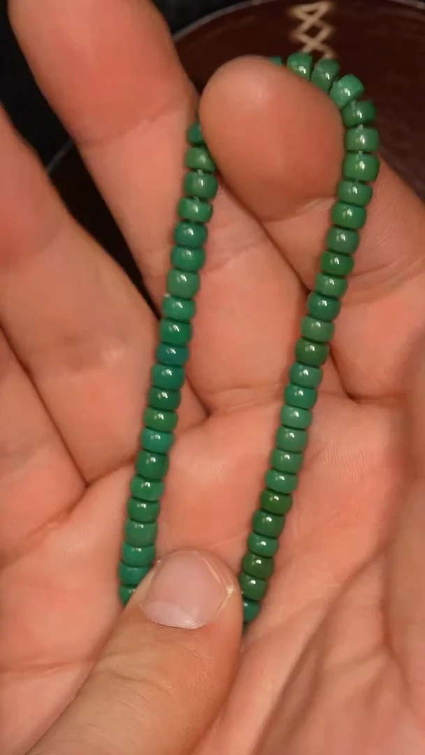 未镶嵌绿松石套链冲赛康胡子哥，DIY一208