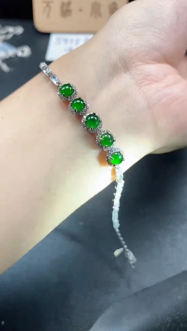 银S925镶嵌戒指翡翠515111