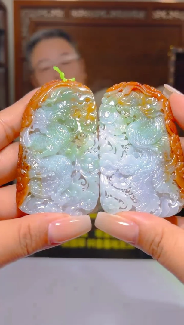 未镶嵌定制翡翠15/1120/L/龙凤