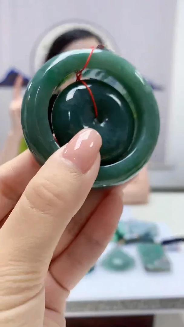 定制翡翠未镶嵌4852xx-毛货挂件7