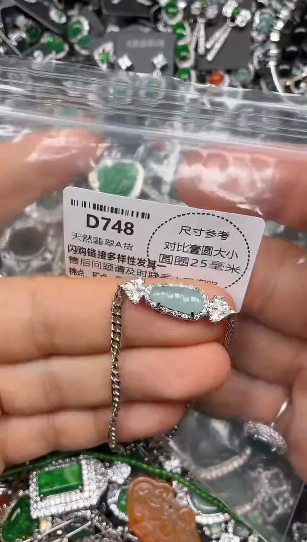 颈饰未镶嵌翡翠D748手链