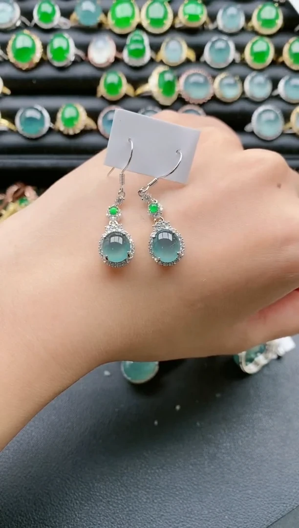 【闪购商品】翡翠戒指银S925镶嵌11111