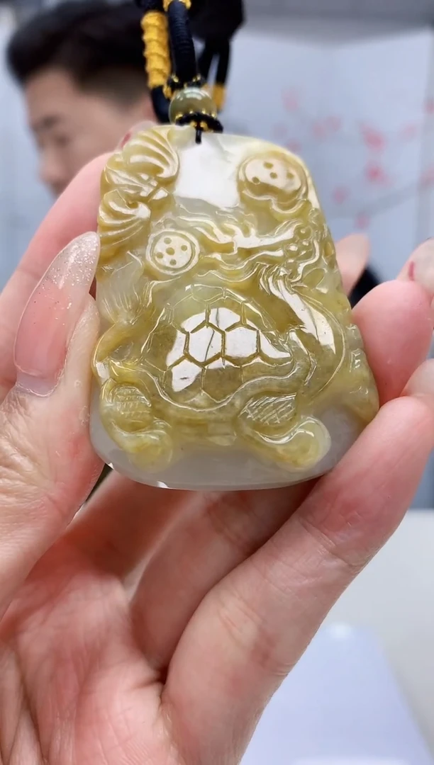 【闪购商品】定制翡翠未镶嵌4917MM-毛货挂件41