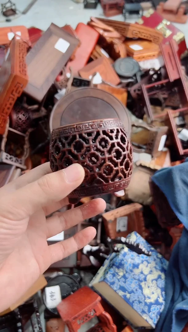 木145战鼓底座红木