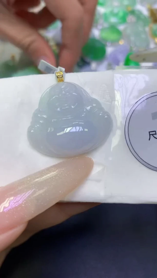 颈饰未镶嵌翡翠天然缅甸翡翠A货百元以上9元证书费自理