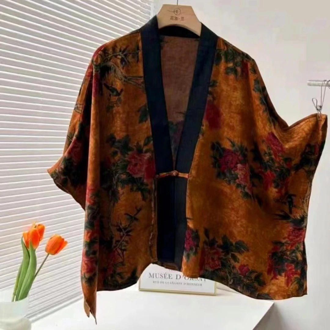 中国风复古披肩披肩盘扣时尚气质百搭披肩女 G004