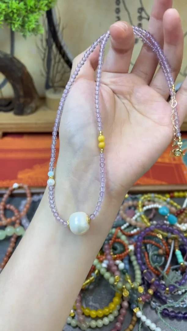 【闪购商品】紫晶颈饰未镶嵌337手串