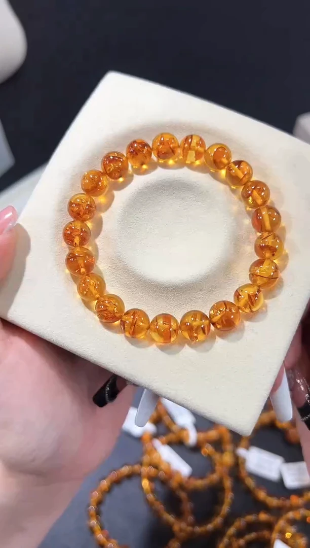 手串琥珀（花珀）未镶嵌39r多样性发其一【1条】默认微瑕