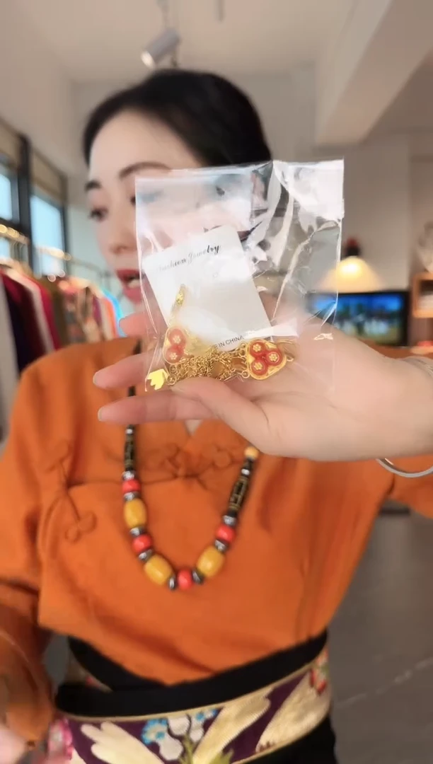 合金合金亚克力主播同款耳坠