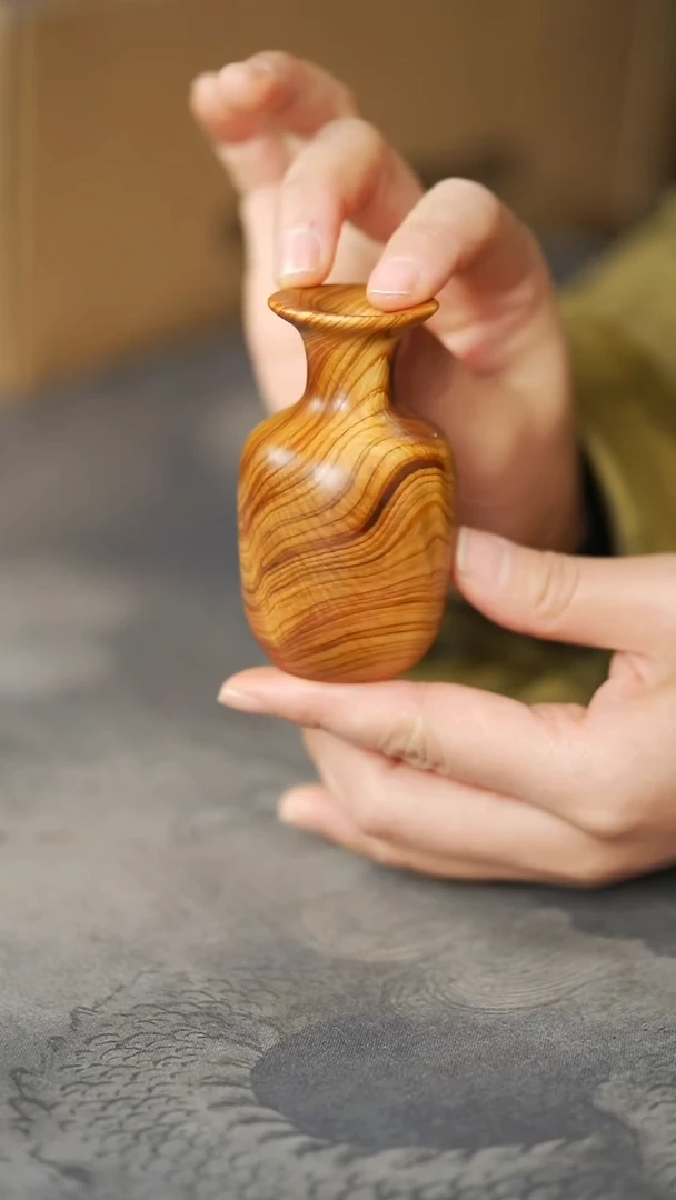 柏木（崖柏）精工太行料花器988