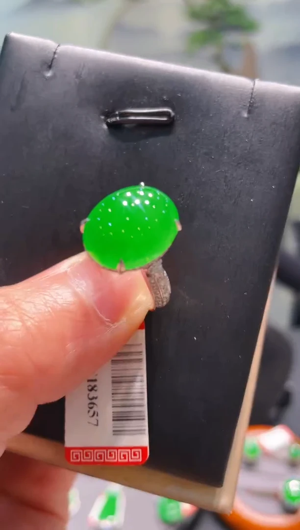 翡翠18K金镶嵌颈饰翡翠A65
