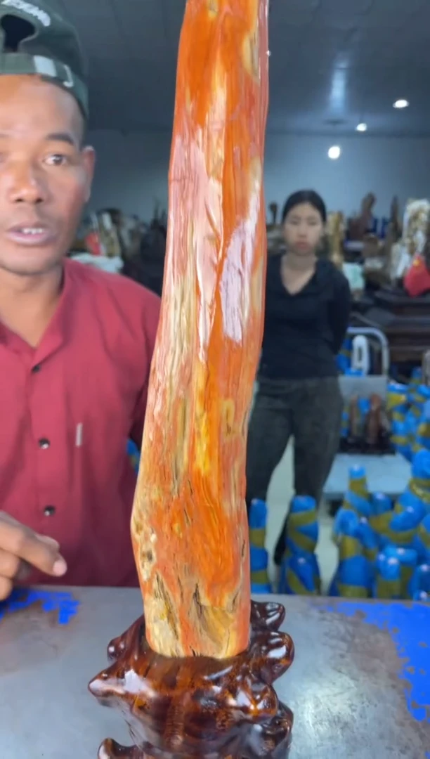 未镶嵌摆件硅化玉11