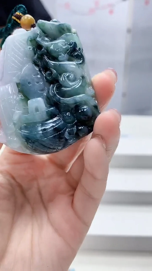 定制翡翠未镶嵌5145lr-毛货挂件164