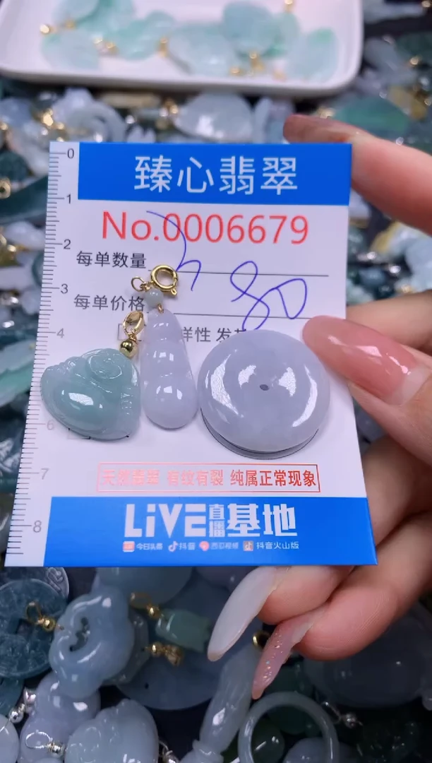 翡翠未镶嵌颈饰6679