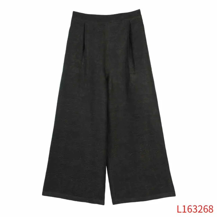 【618】新中式桑蚕丝  163268 香云纱佛手莲花直筒裤  99