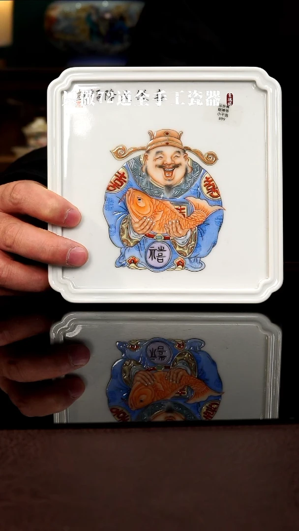 摆件陶景德镇现代手工手绘陶瓷