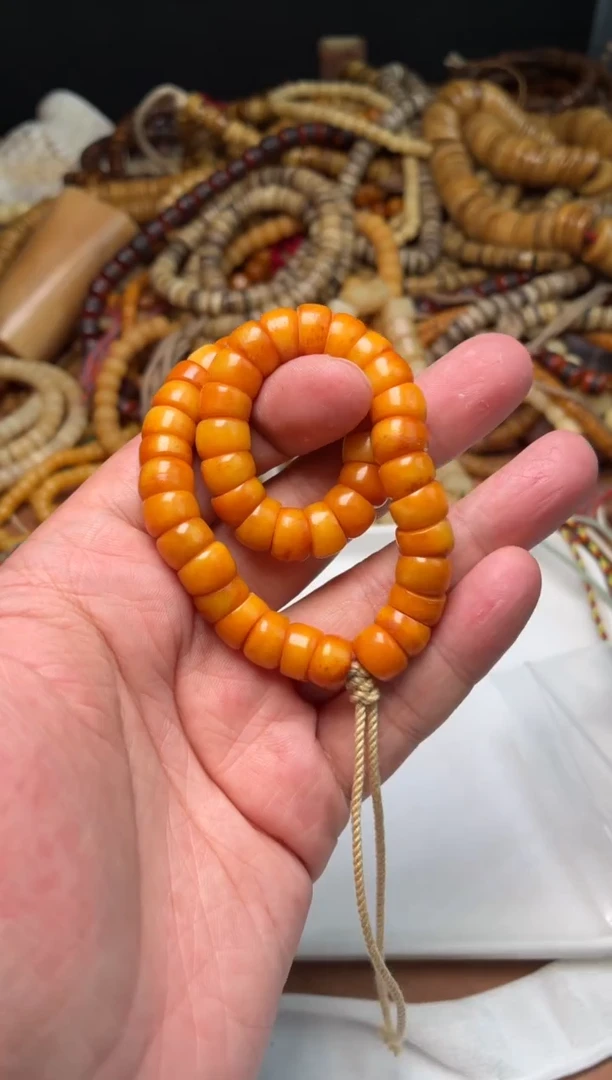 牛骨其他杂件256-玉化大肠手持