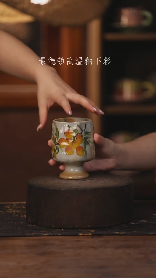 陶瓷景德镇高温釉下手绘陶瓷166