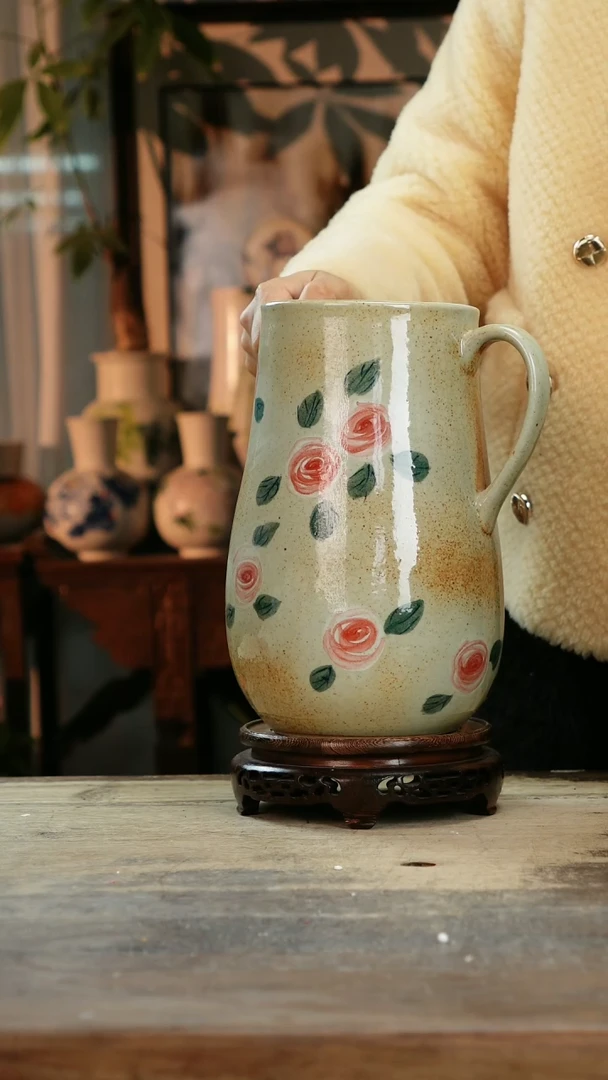 【闪购商品】瓷片景德镇纯手工釉下彩精品花瓶