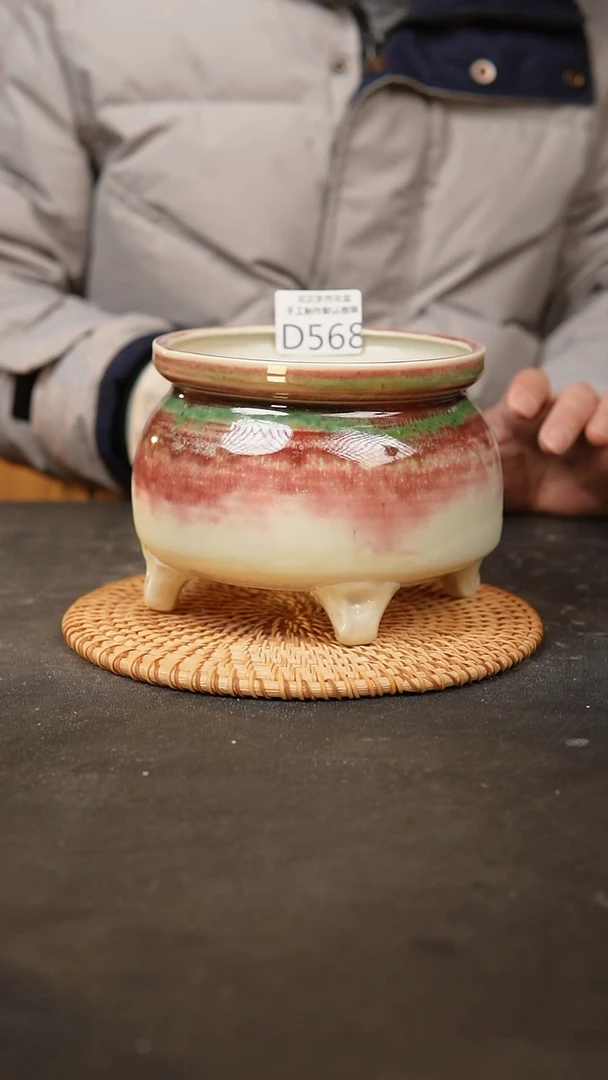 【闪购商品】瓷片568泥泥手工花盆