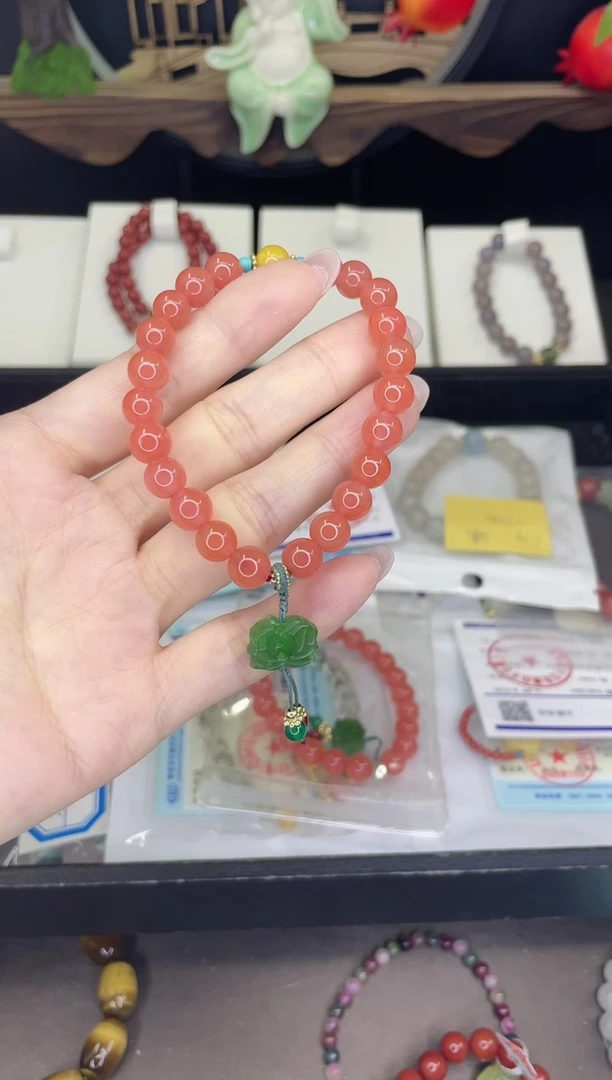 【闪购商品】南红玛瑙手链合金南红手链