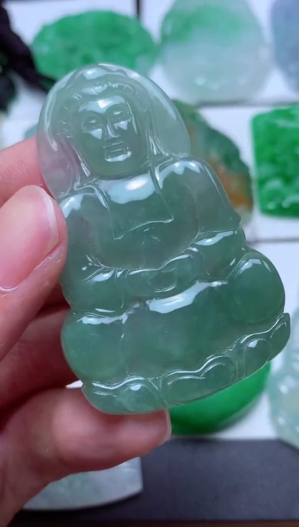 翡翠未镶嵌颈饰天然翡翠